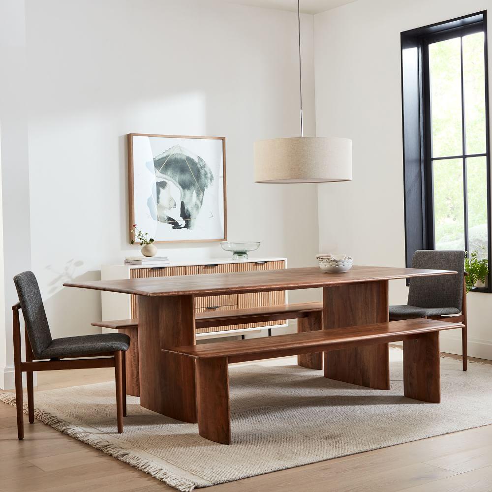 Anton Solid Wood Dining Bench 147 cm 183 cm West Elm Australia